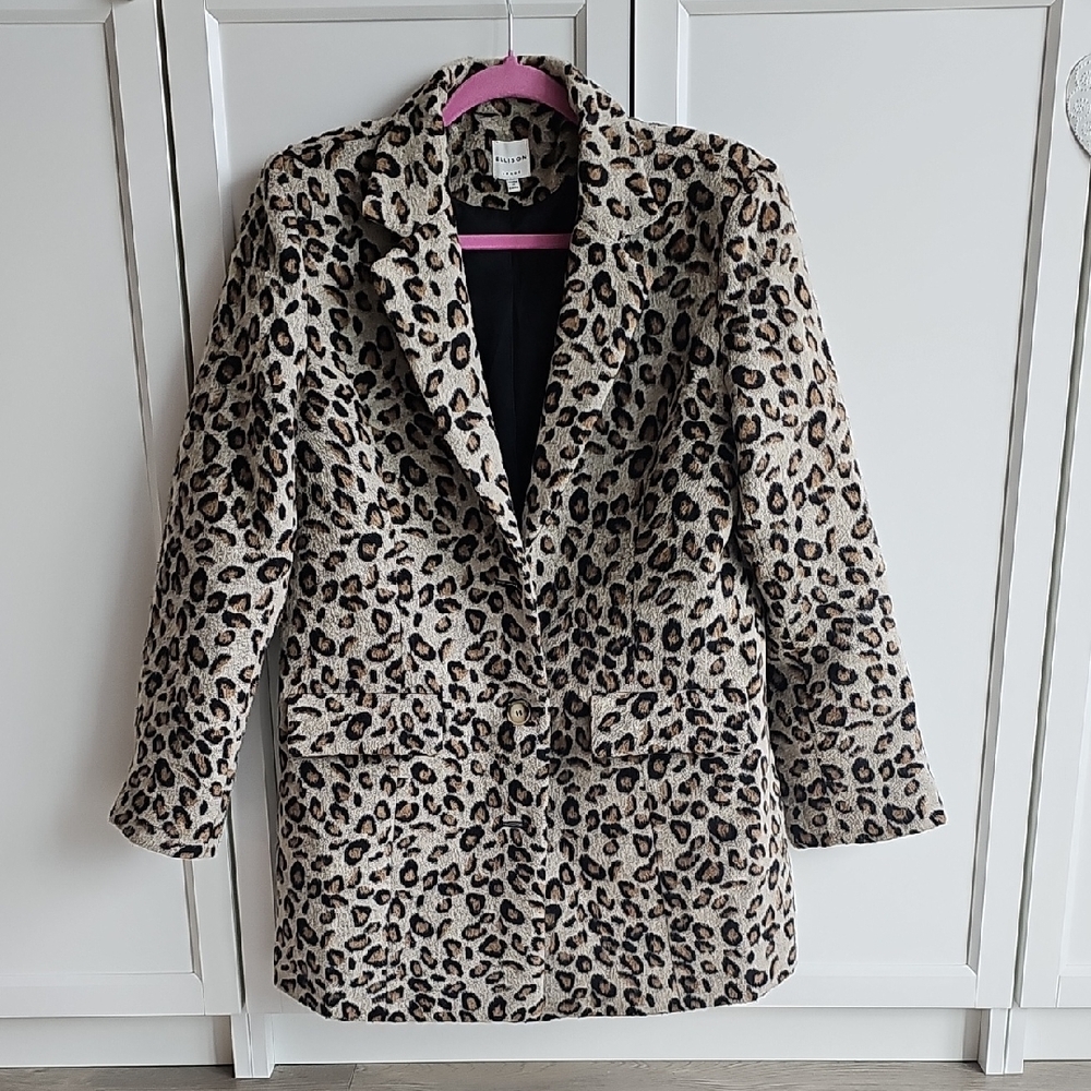 Leopard Print Blazer